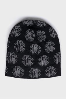 Men's printed hat with tag