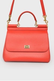 Sicily bag with a leopard lining on a belt