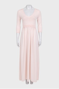 Pink dress with side slits