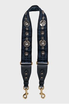 Combined bag strap with decoration