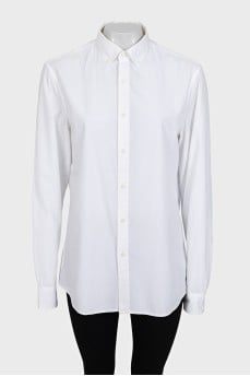 Белая рубашка slim fit