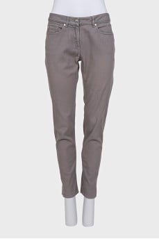 Джинси сірого кольору skinny fit