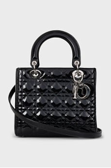 Black Lady Dior embossed bag