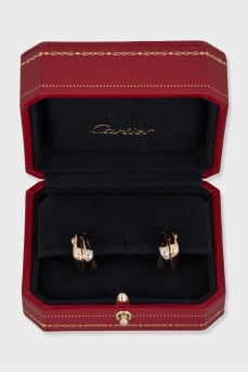 Trinity gold earrings