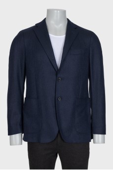 Men's printed cashmere jacket
