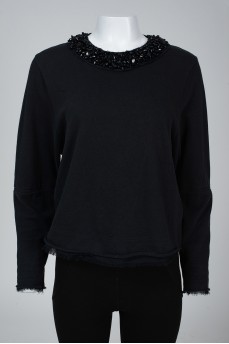Back zip sweatshirt