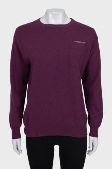 Purple cashmere jumper