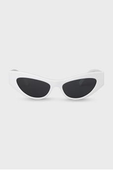 White cat eye sunglasses