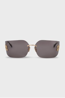 Рожеві сонцезахисні окуляри з логотипом