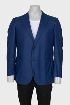 Men's cashmere jacket with patch pockets