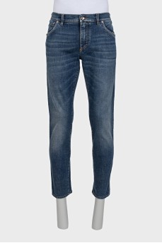 Men's blue skinny fit jeans