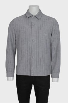 Men's pinstripe jacket with buttons