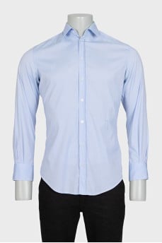 Men's shirt with branded embroidery