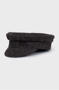 Коричневе кепі з лого