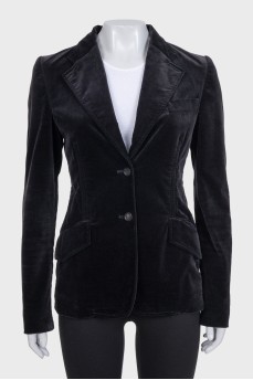 Black velour jacket