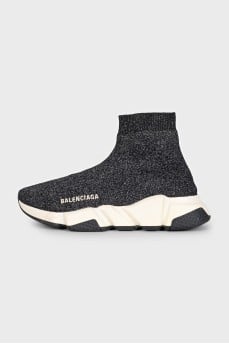 Speed Sneakers with glitter thread