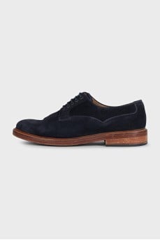 Men's blue suede shoes