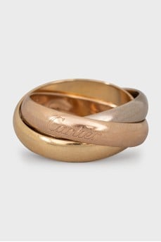 Gold ring with Trinity engraving