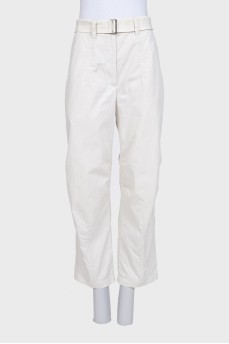 Banana pants with a belt