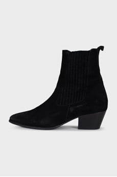 Black Cossack boots without fastening