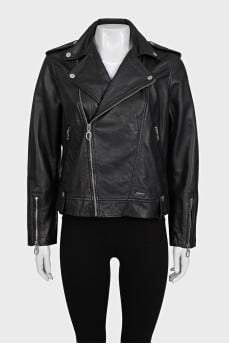 Sheepskin jacket with tag