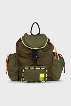 Men's green backpack