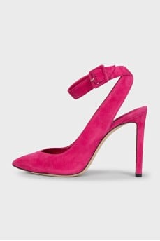 Hot pink slingbacks