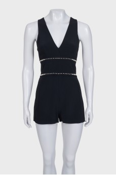 Black jumpsuit with shorts