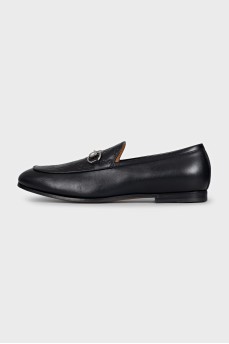 Men's leather loafers with signature embossing