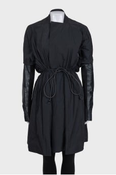 Black fitted coat