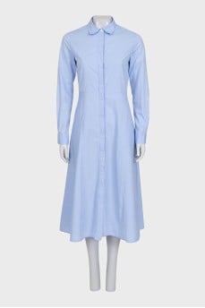 Fitted button-down shirt dress