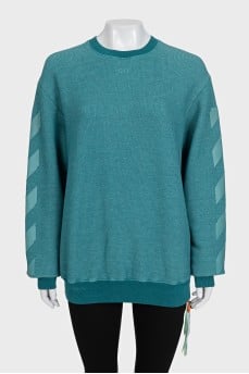 Green sweatshirt with tag