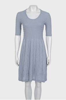 Light blue fitted dress