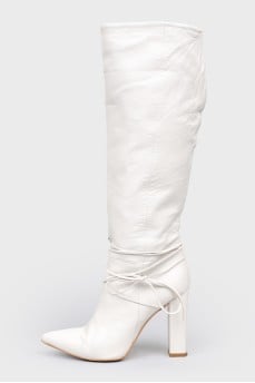 White high boots