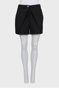Black high-waisted shorts