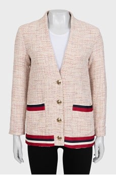 Beige tweed jacket