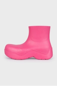 Резиновые розовые сапоги Puddle