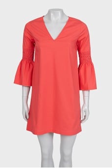 Orange straight dress