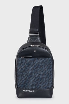 Men's black bag with logo