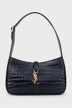 Embossed leather bag LE 5 À 7