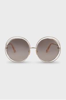 Teashades gold metal frame sunglasses
