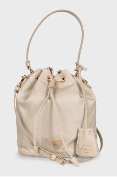 Beige Re-Edition 1978 Bucket Bag with Tag