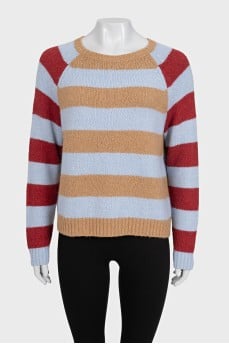 Multicolored striped jumper