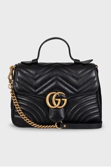 Black GG Marmont satchel