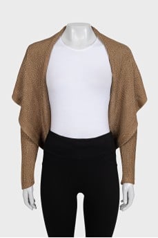 Gold ribbed cardigan