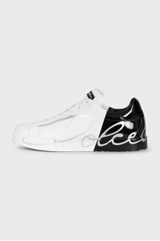 Men's leather Portofino sneakers