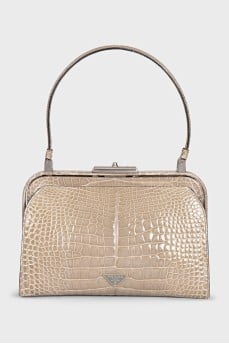 Alligator leather bag