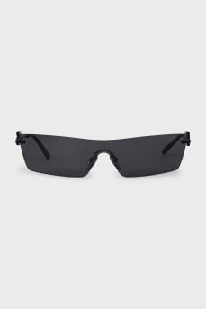 Rimless sunglasses with logo