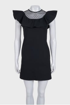 Fitted dress with a decorative element