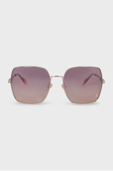 Sunglasses with pink lenses